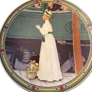 Norman Rockwell A Mother's Welcome Knowles China Plate Rockwell's American Dream